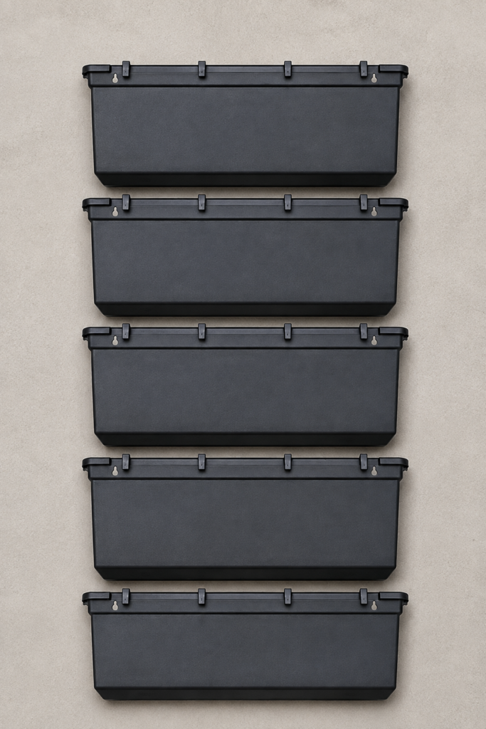Wallgarden large 5 planter set mr stacky