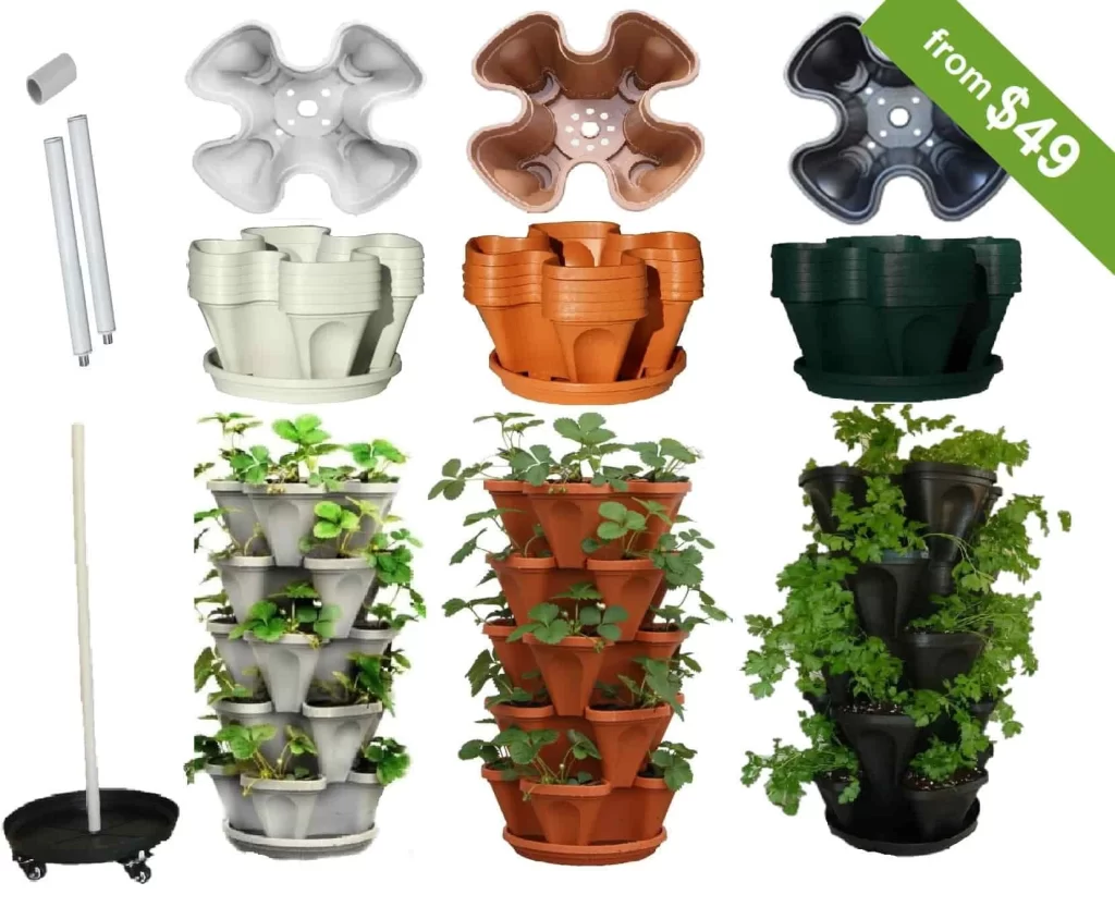 Buy Wholesale Australia Planters, Stackable 3 Layers Vertical Garden &  Planters at USD 12.6